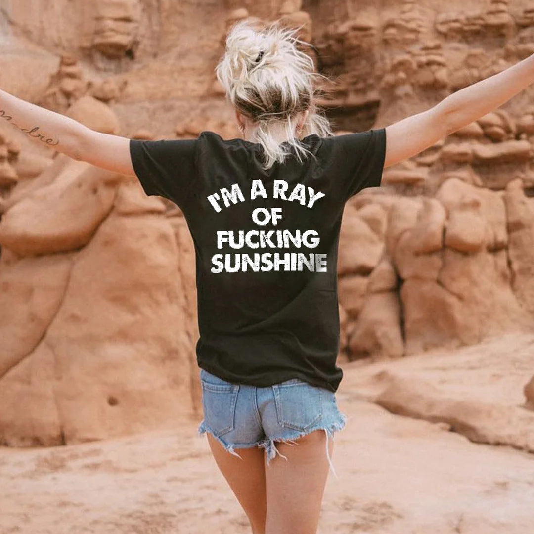 Women's Summer Letter Printed T-shirt