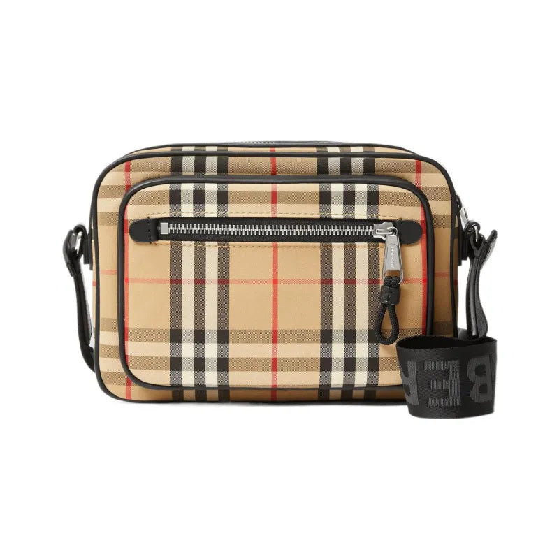 Burberry Vintage Check Leather Crossbody Bag