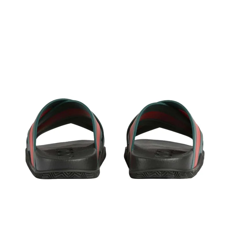 GUCCI Rubber Slides Green Red