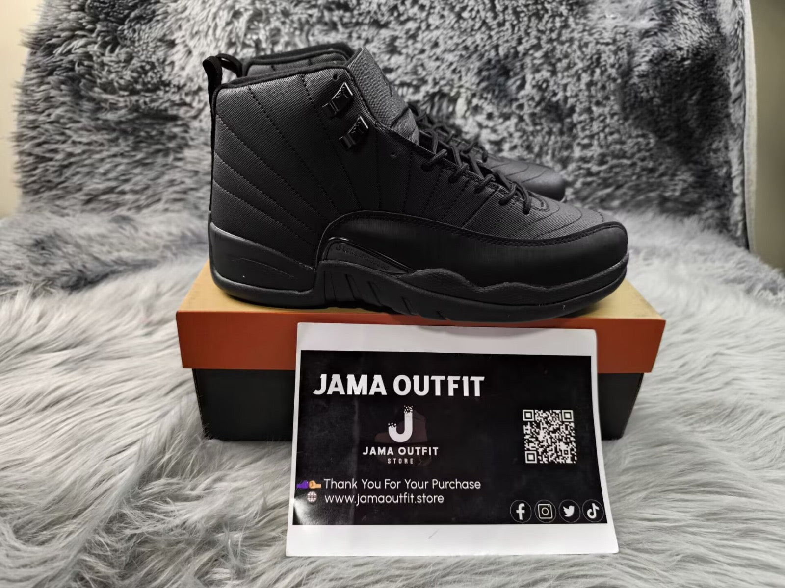 AIR JORDAN 12 WINTERIZED BLACK