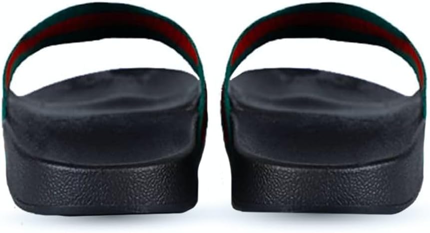 GUCCI Rubber Slides Green Red