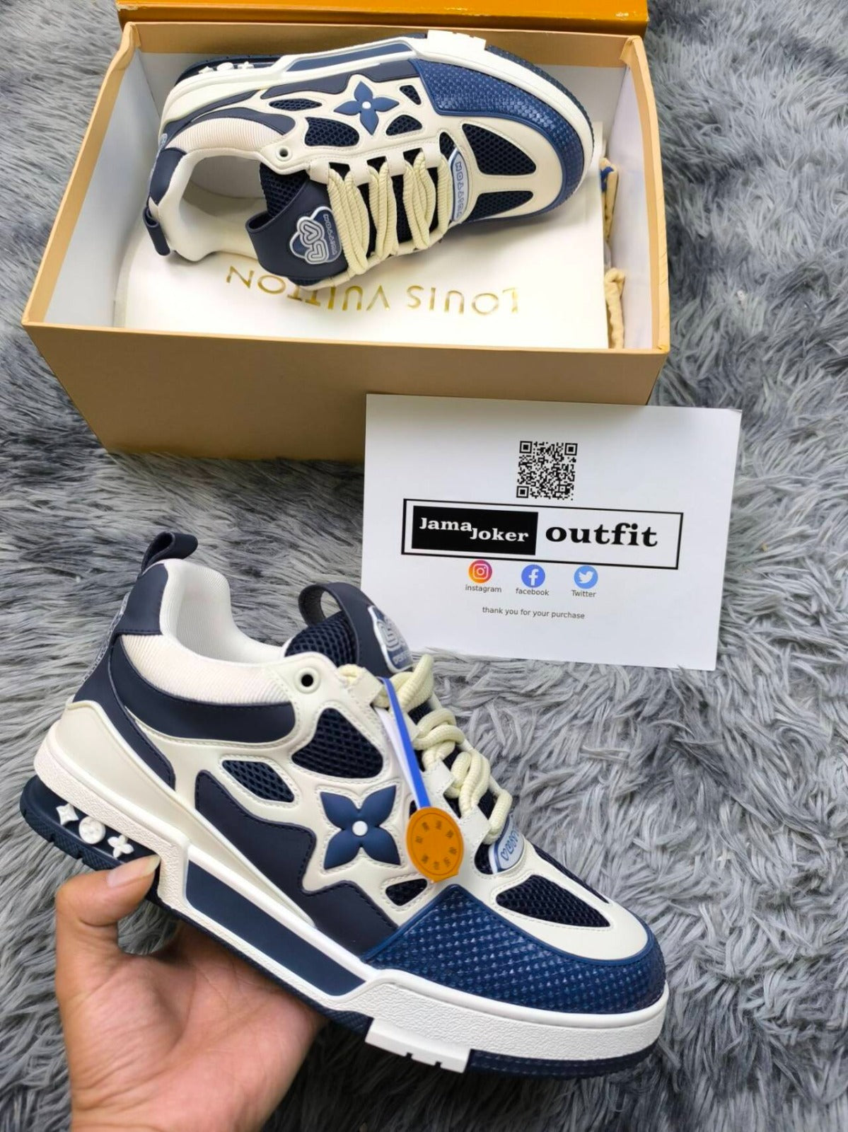 Louis Vuitton LV Skate Sneaker Navy