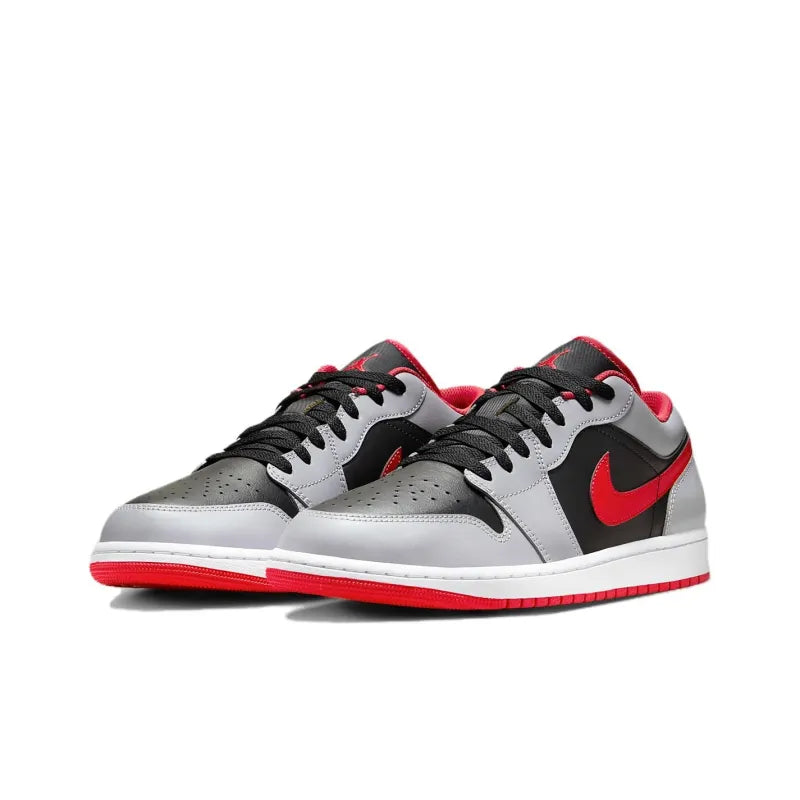 Jordan 1 Low Black Light Smoke Grey Gym Red