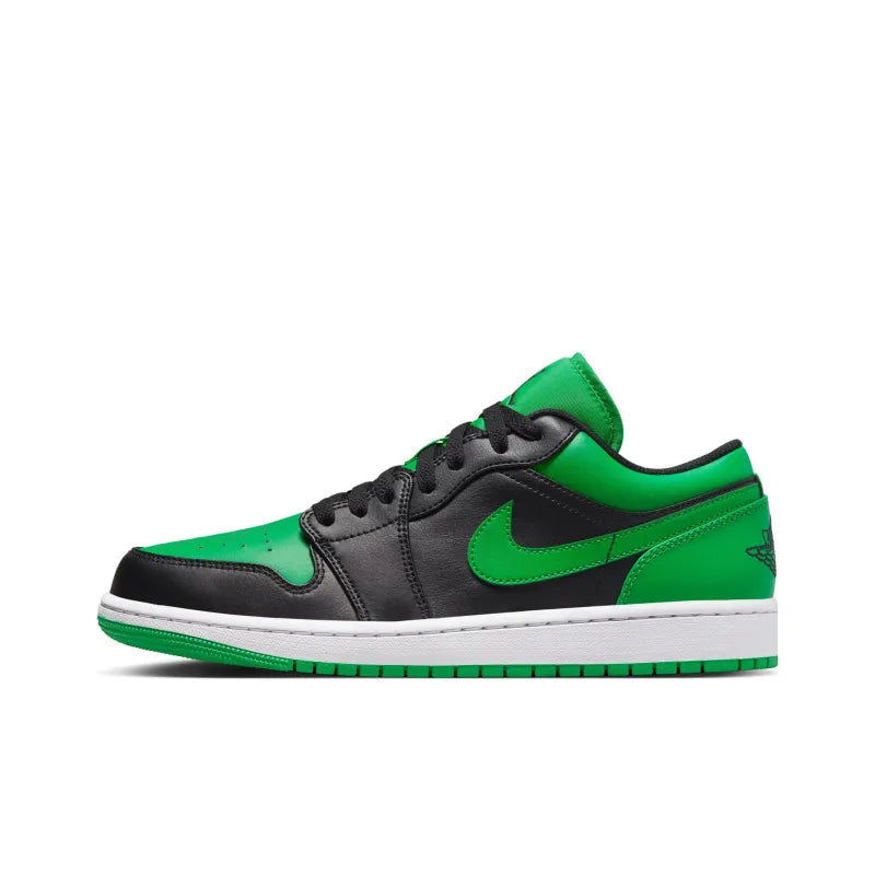 Jordan 1 Low Black University Green / Black University Bleu