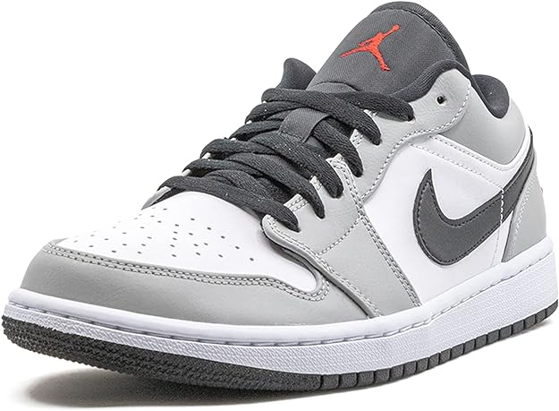 Jordan 1 Low Black Light Smoke Grey Gym Red