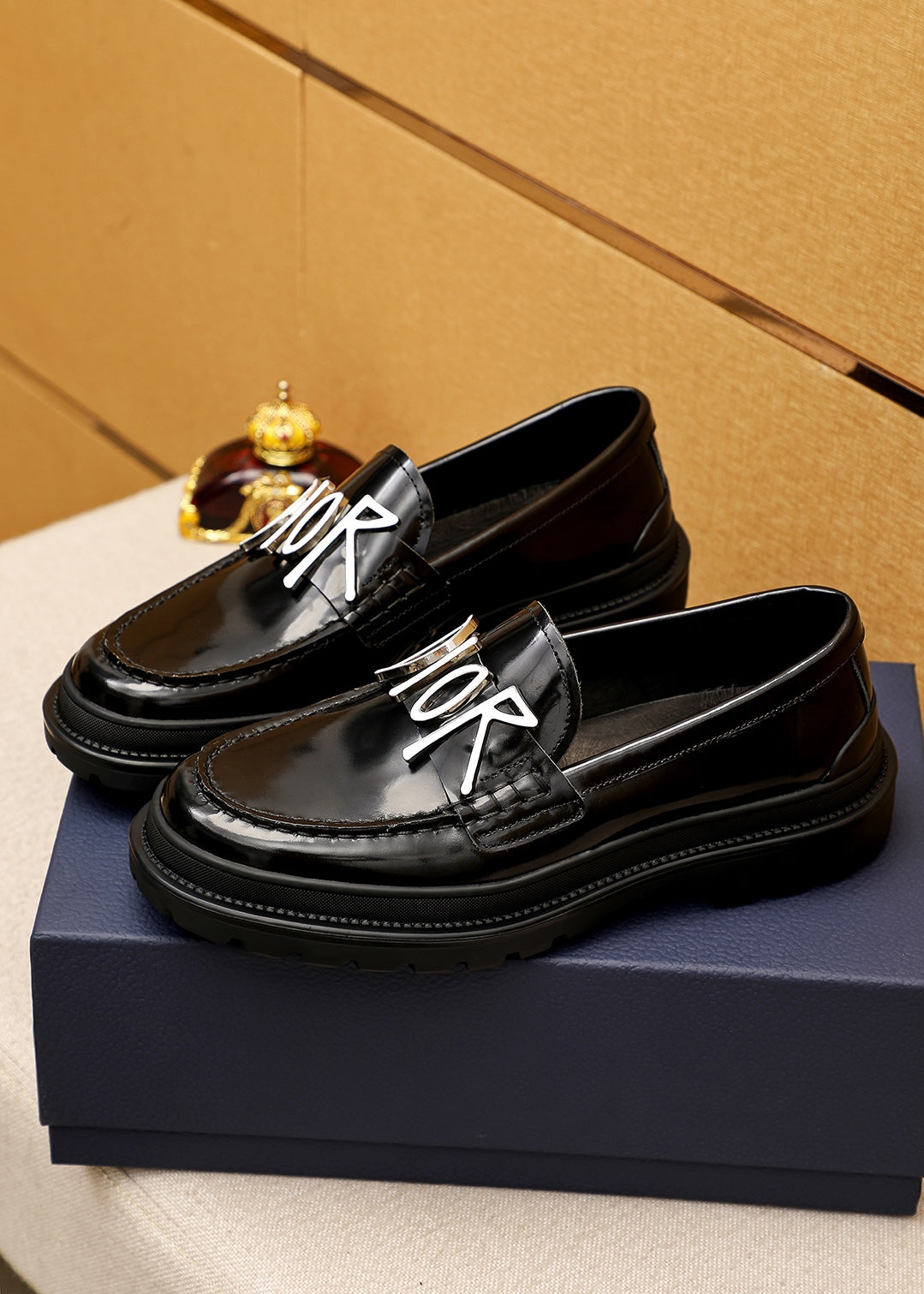 Dior Black Patent Loafers