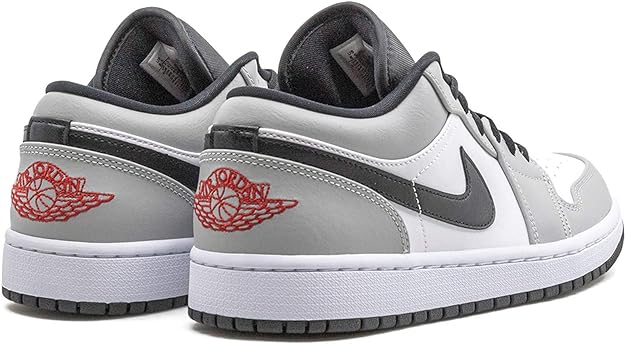 Jordan 1 Low Black Light Smoke Grey Gym Red