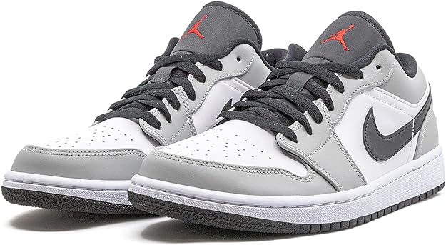 Jordan 1 Low Black Light Smoke Grey Gym Red