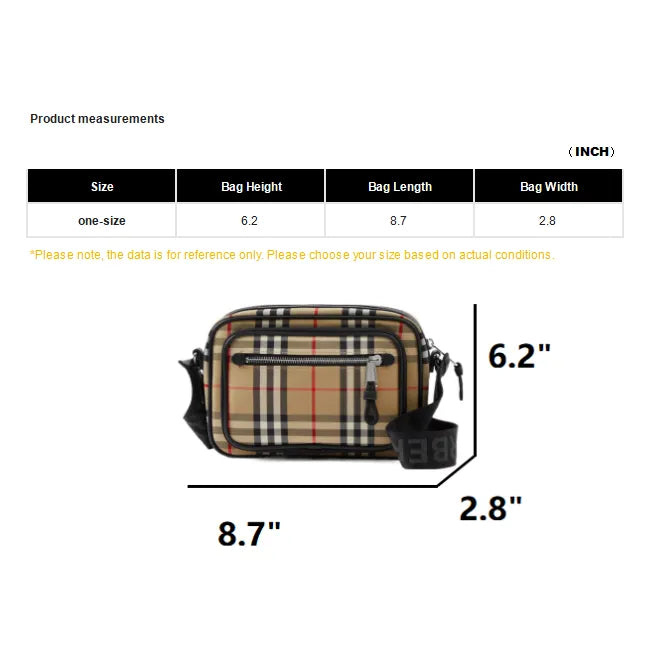 Burberry Vintage Check Leather Crossbody Bag