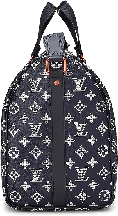 Louis Vuitton Pre-Loved Monogram Upside Down Ink Speedy Bandouliere 40, Navy