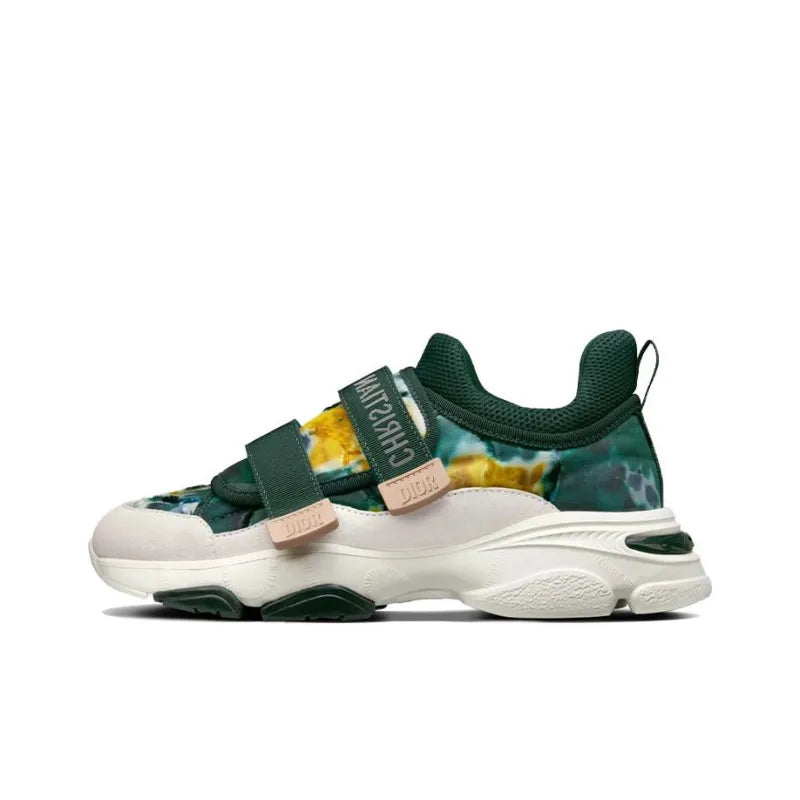 DIOR Wmns D-Wander Low-Top Running Shoes Green Female