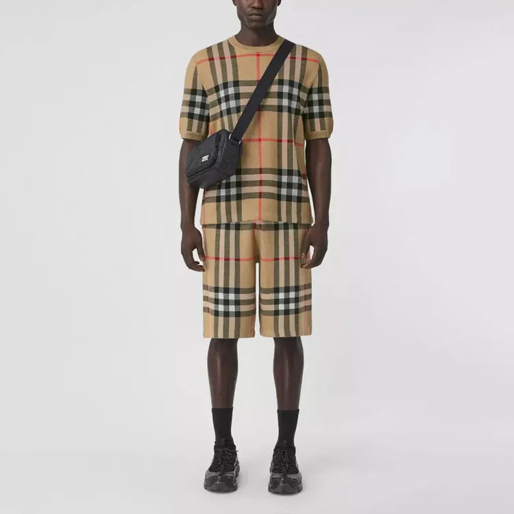 Burberry Vintage Check Leather Crossbody Bag