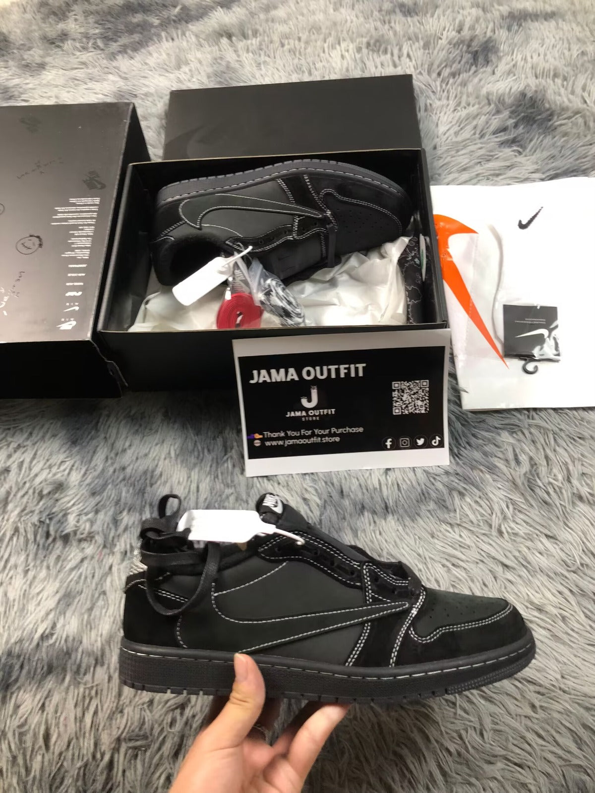 Air Jordan 1 Low SP Travis Scott Black Phantom