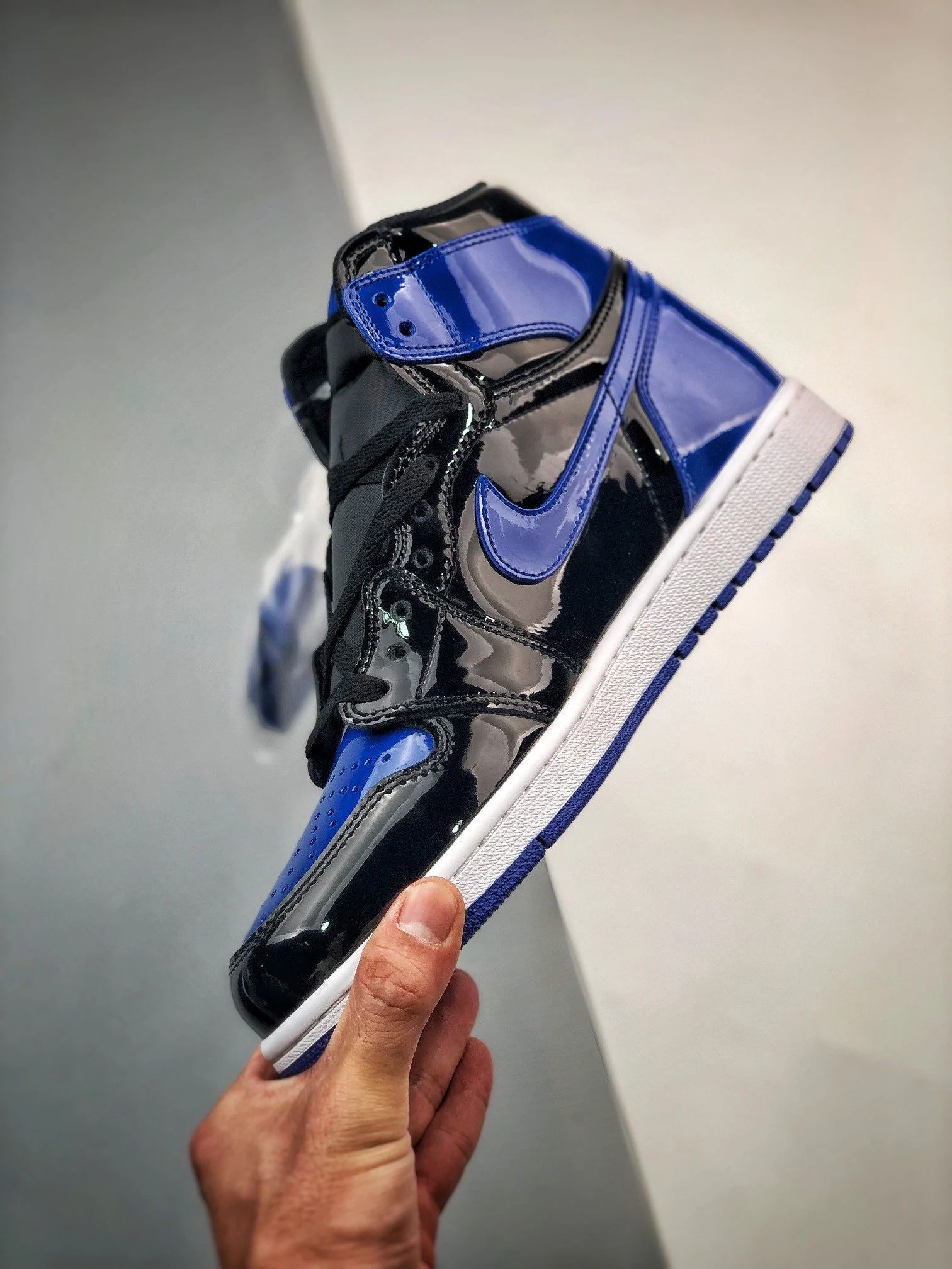 AIR JORDAN 1 HIGH OG LEATHER PATENT ROYAL