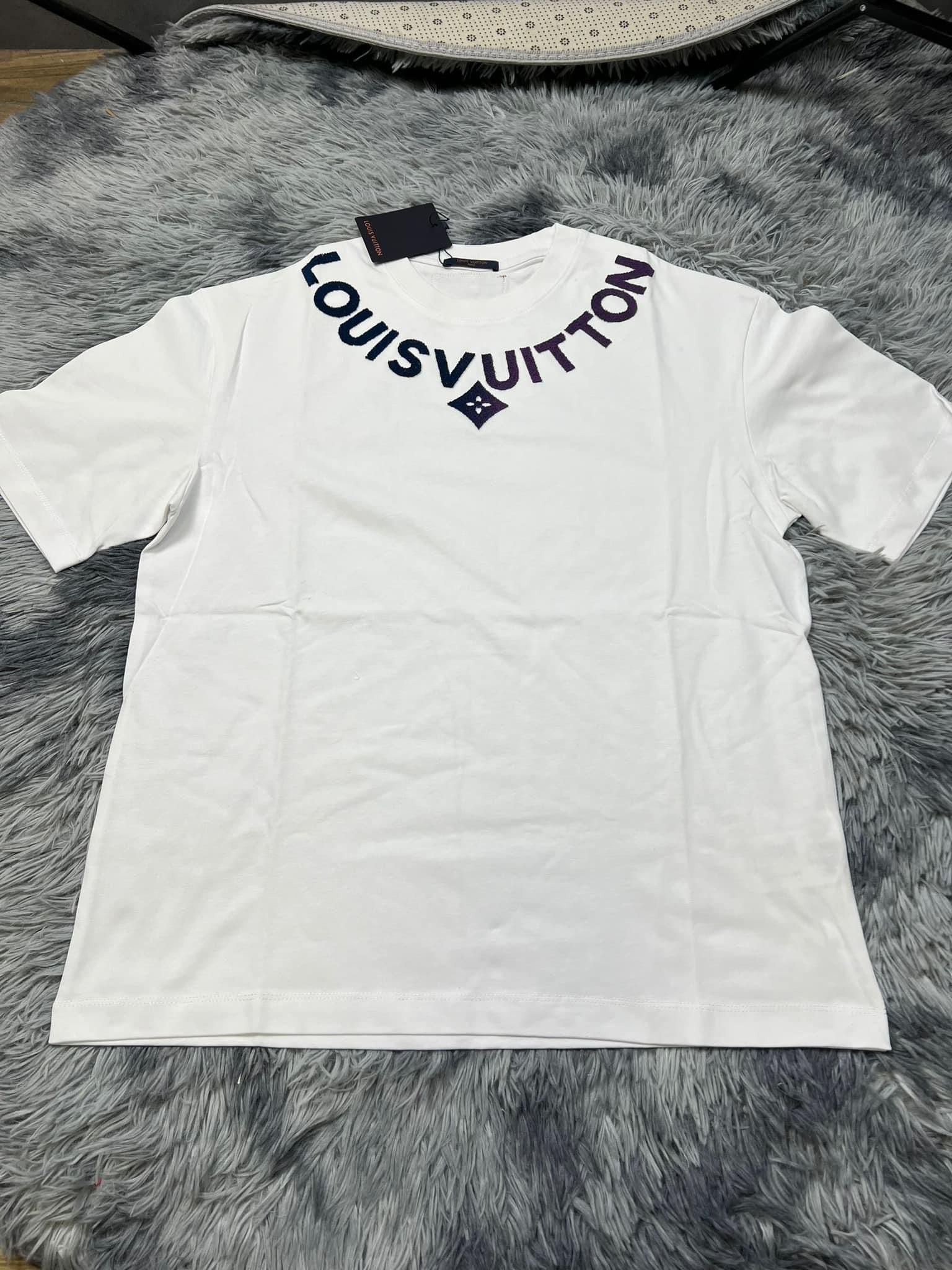 Louis Vuitton Printed Short-Sleeved Cotton T-Shirt