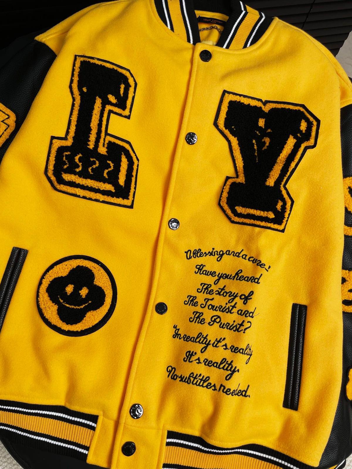 Louis Vuitton Yellow Varsity Jacket