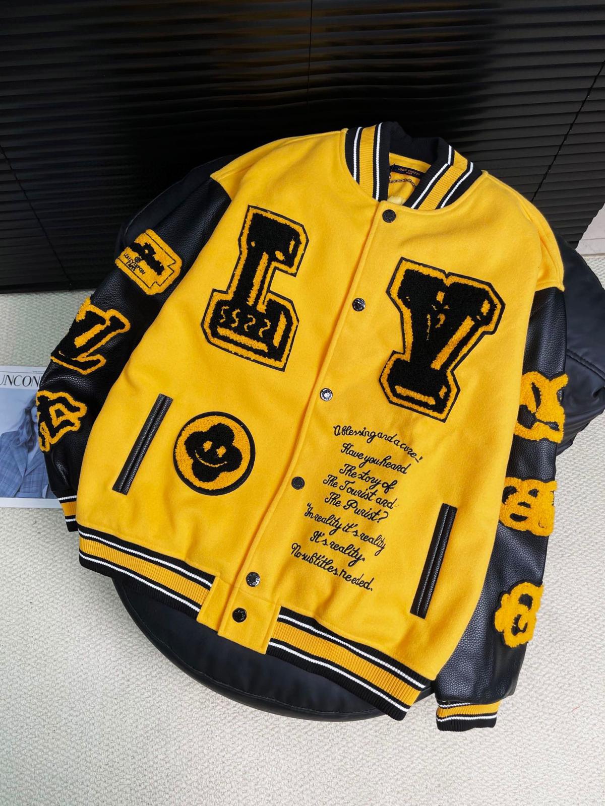 Louis Vuitton Yellow Varsity Jacket