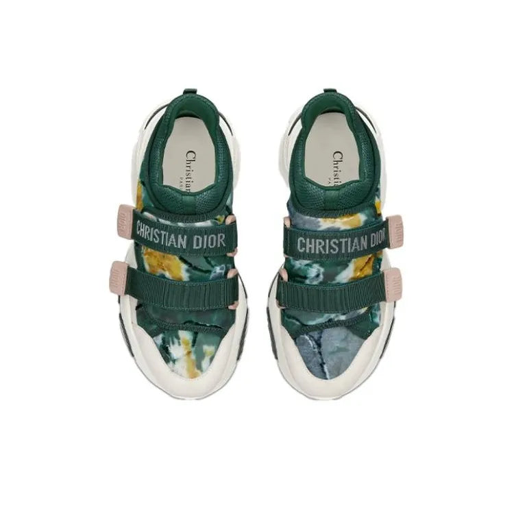 DIOR Wmns D-Wander Low-Top Running Shoes Green Female