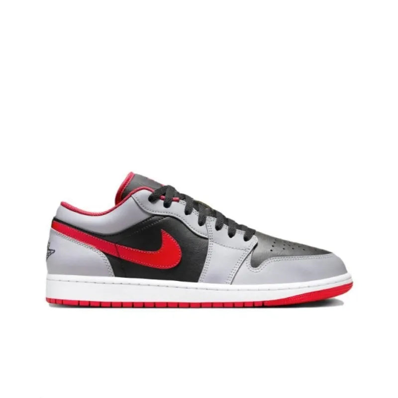 Jordan 1 Low Black Light Smoke Grey Gym Red