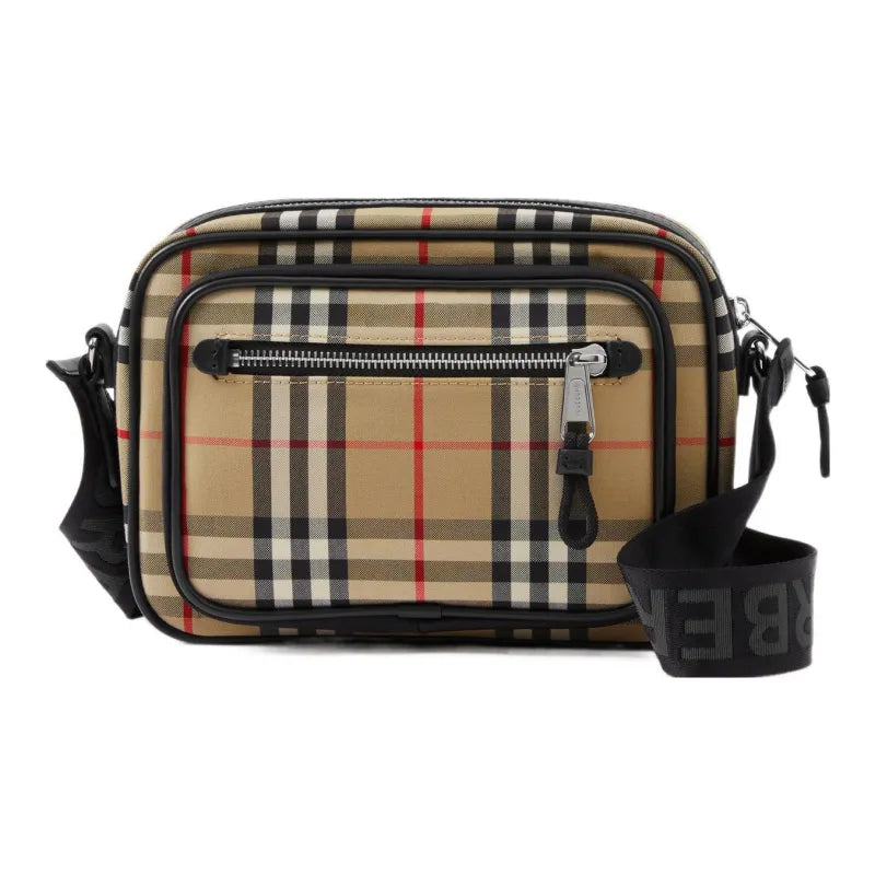 Burberry Vintage Check Leather Crossbody Bag