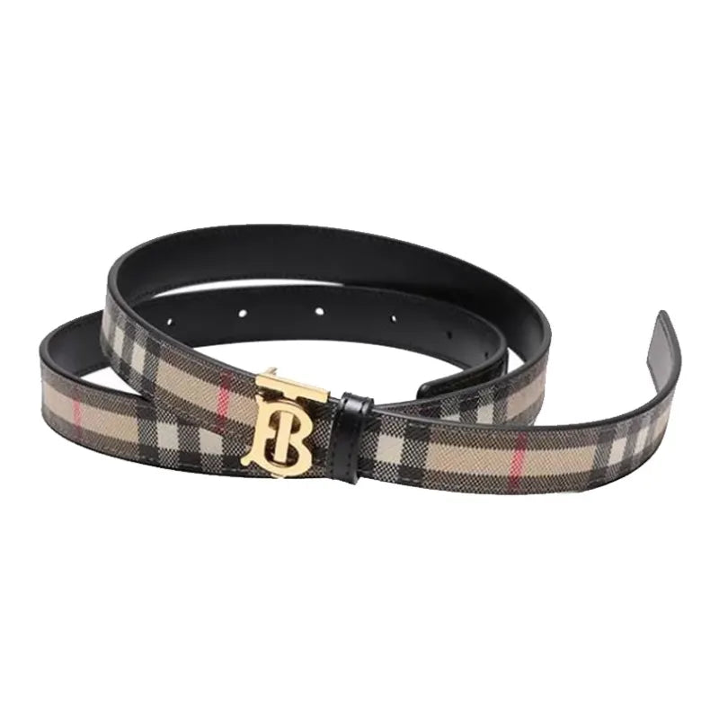 Burberry Unisex Leather Belt