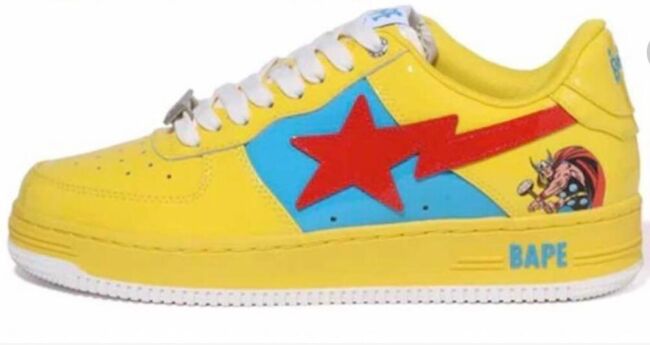 Marvel Comics × A Bathing Ape Bape Sta Low "Thor”