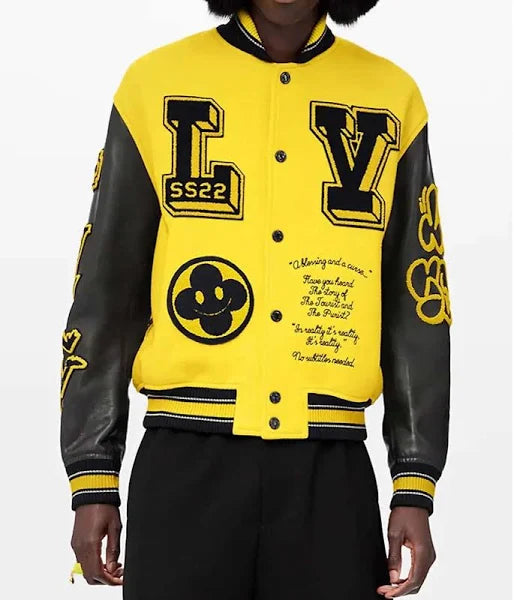 Louis Vuitton Yellow Varsity Jacket