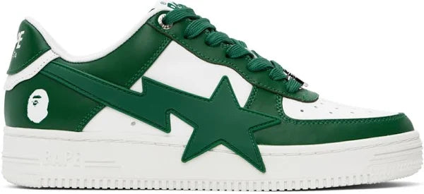 BAPE Green White Sta OS Sneakers